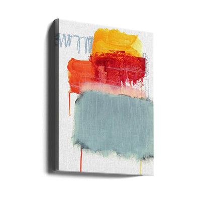 Layered Color - Stretched Canvas, Poster or Fine Art Print I Heart Wall Art