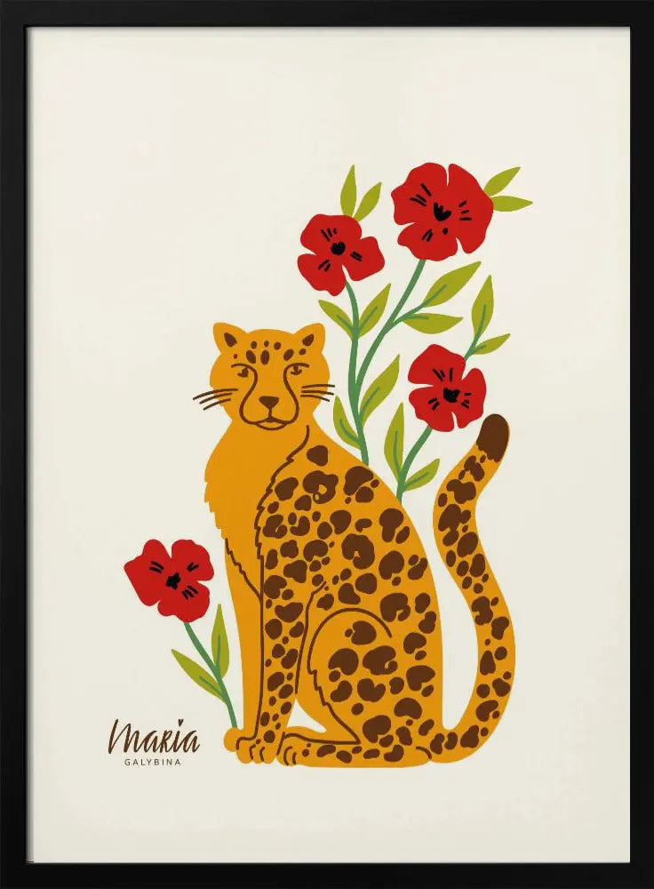 Leopard - Stretched Canvas, Poster or Fine Art Print I Heart Wall Art