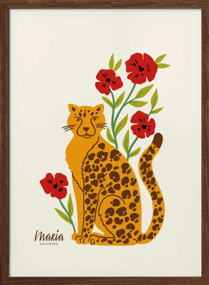 Leopard - Stretched Canvas, Poster or Fine Art Print I Heart Wall Art