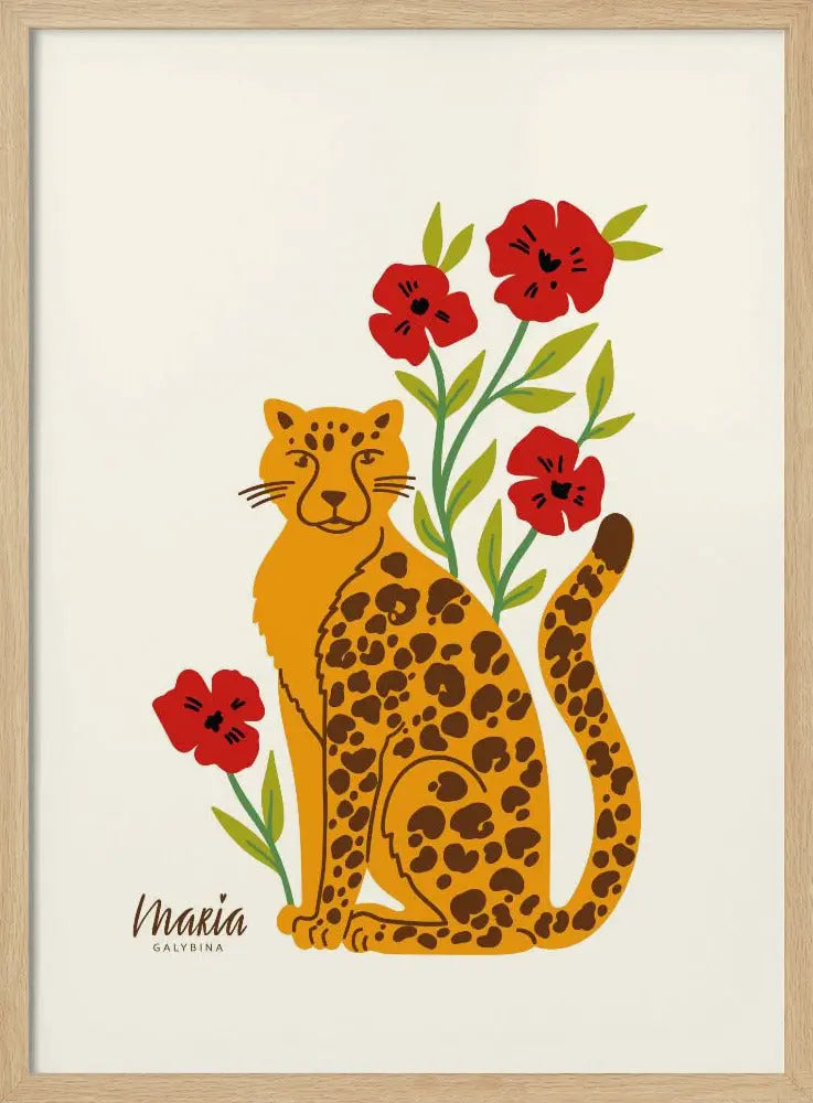 Leopard - Stretched Canvas, Poster or Fine Art Print I Heart Wall Art