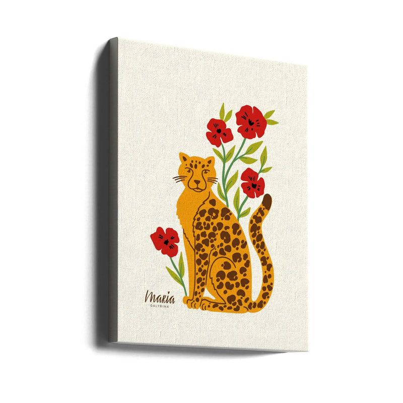 Leopard - Stretched Canvas, Poster or Fine Art Print I Heart Wall Art