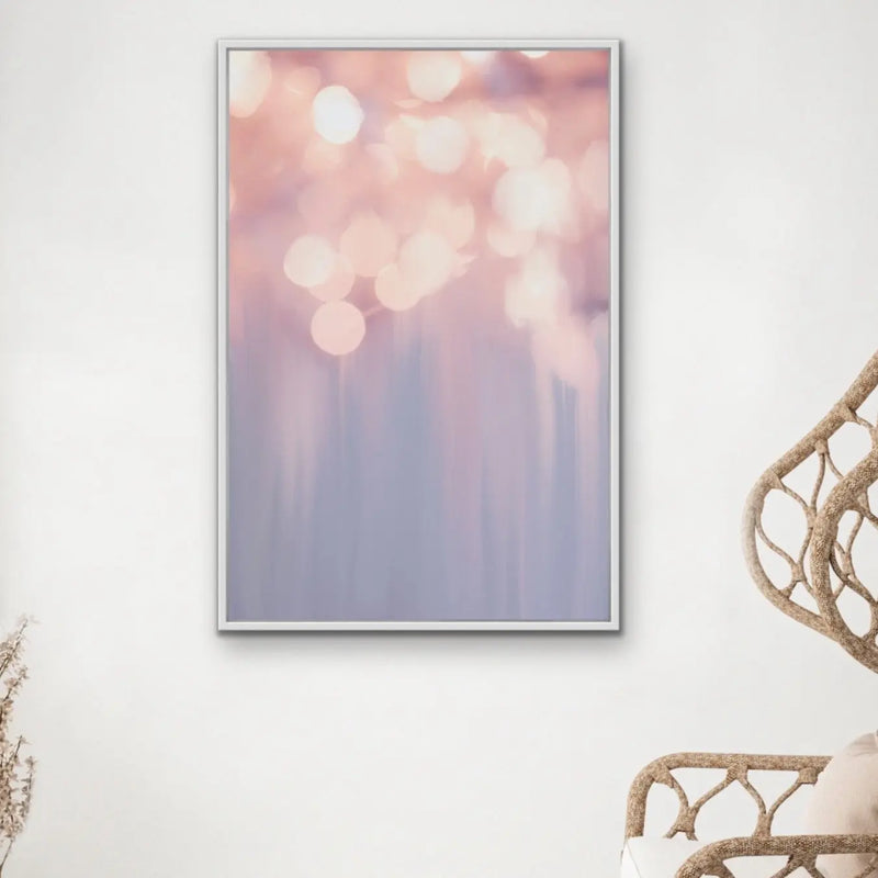 Light Show  -Pastel Abstract Stretched Canvas Wall Art