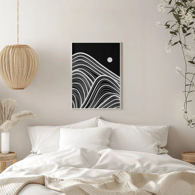 Lines of the Waves - Stretched Canvas, Poster or Fine Art Print I Heart Wall Art