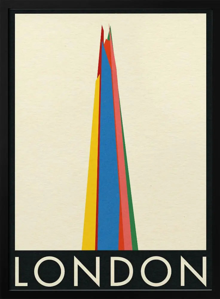 London the Shard - Stretched Canvas, Poster or Fine Art Print I Heart Wall Art