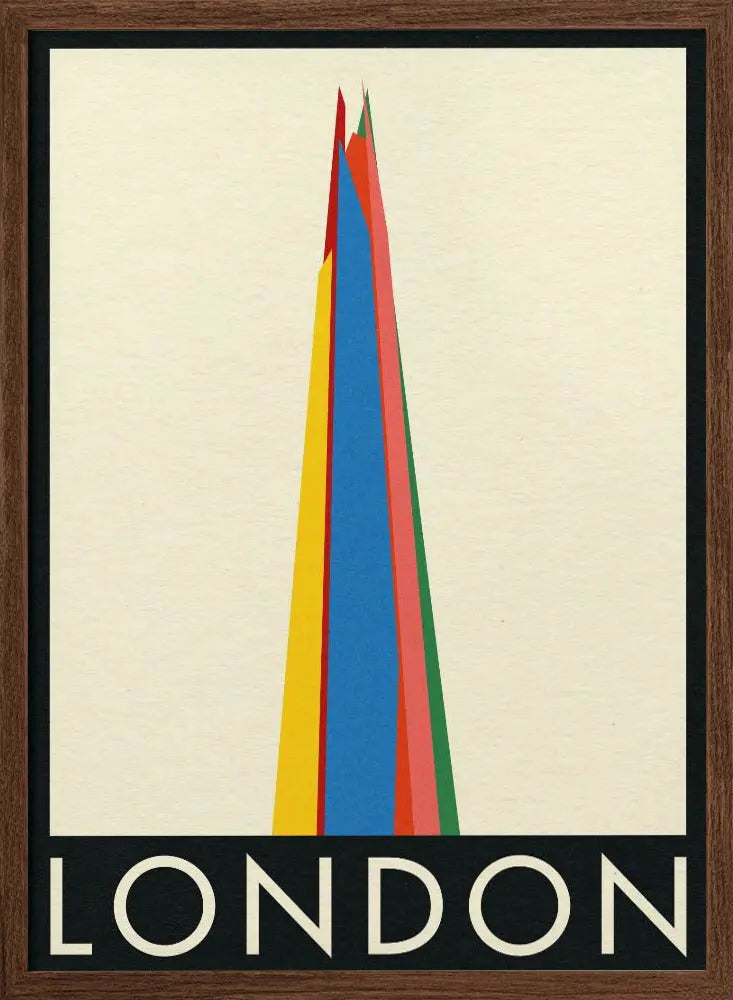 London the Shard - Stretched Canvas, Poster or Fine Art Print I Heart Wall Art