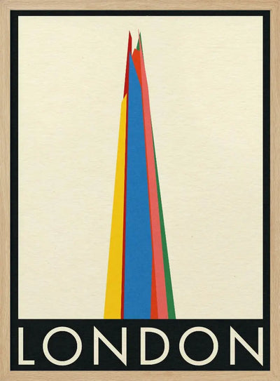 London the Shard - Stretched Canvas, Poster or Fine Art Print I Heart Wall Art