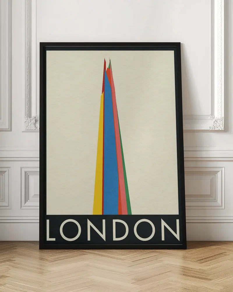 London the Shard - Stretched Canvas, Poster or Fine Art Print I Heart Wall Art