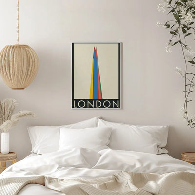 London the Shard - Stretched Canvas, Poster or Fine Art Print I Heart Wall Art