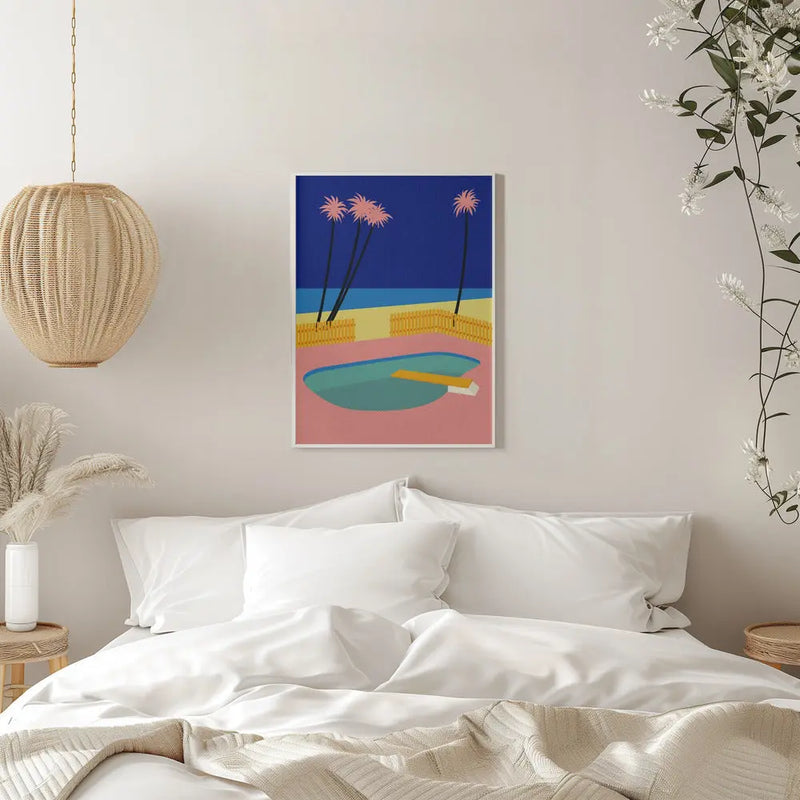 Malibu Beach - Stretched Canvas, Poster or Fine Art Print I Heart Wall Art