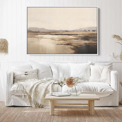 Marsh - Pastel Landscape Wall Art Print I Heart Wall Art Australia