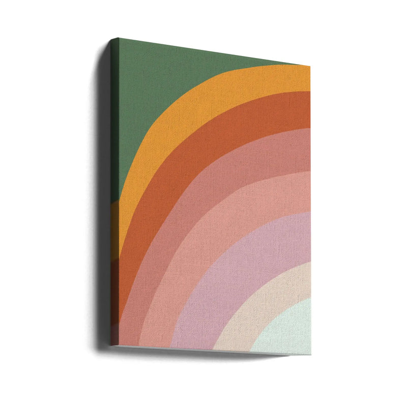 Mid century rainbow I Heart Wall Art