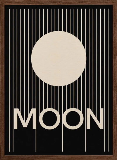 Moon - Stretched Canvas, Poster or Fine Art Print I Heart Wall Art