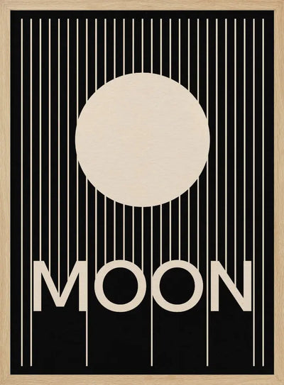 Moon - Stretched Canvas, Poster or Fine Art Print I Heart Wall Art