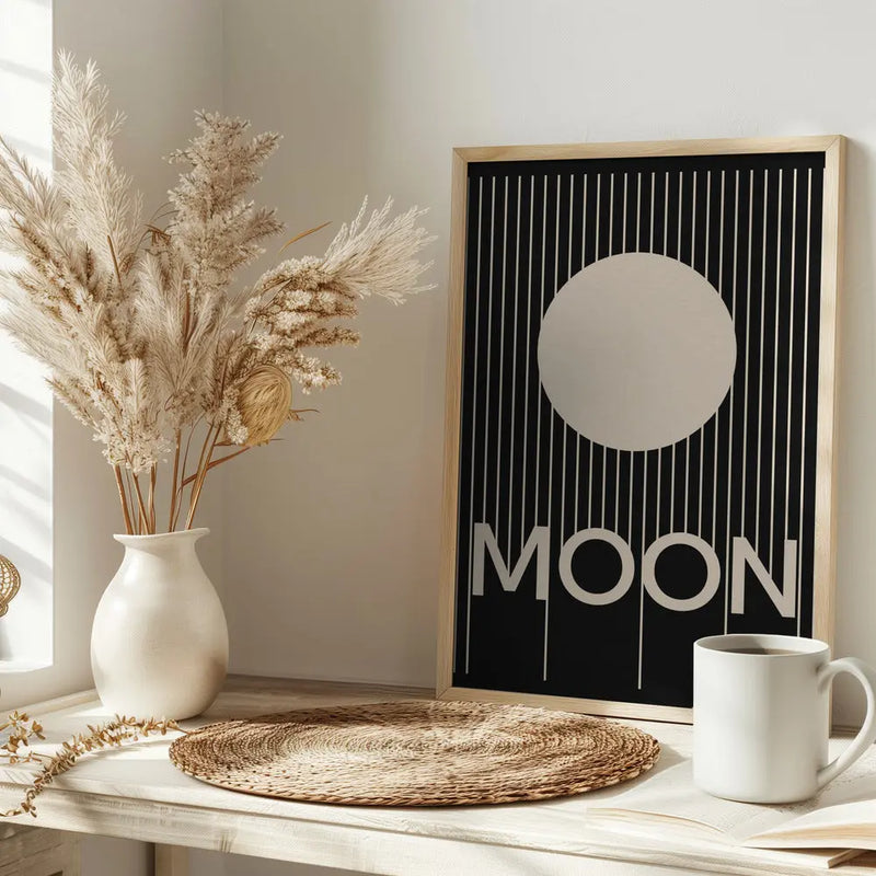 Moon - Stretched Canvas, Poster or Fine Art Print I Heart Wall Art