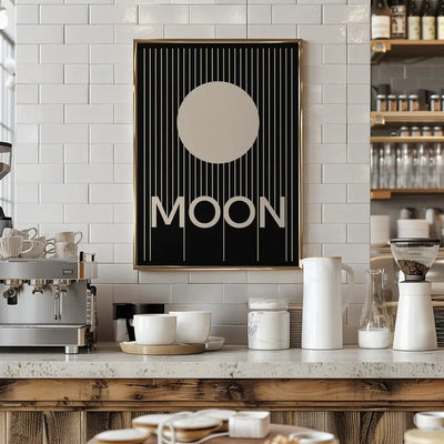 Moon - Stretched Canvas, Poster or Fine Art Print I Heart Wall Art