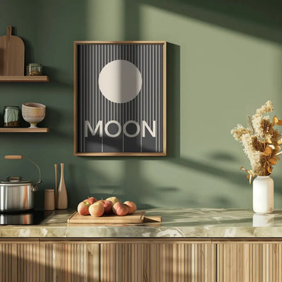 Moon - Stretched Canvas, Poster or Fine Art Print I Heart Wall Art