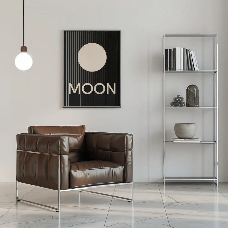 Moon - Stretched Canvas, Poster or Fine Art Print I Heart Wall Art