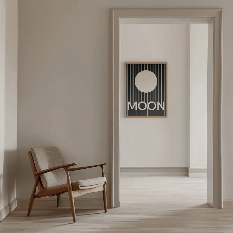 Moon - Stretched Canvas, Poster or Fine Art Print I Heart Wall Art