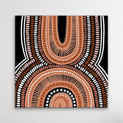 Mother Is Earth - Brown - Authentic Aboriginal Art By Leah Cummins I Heart Wall Art Australia 