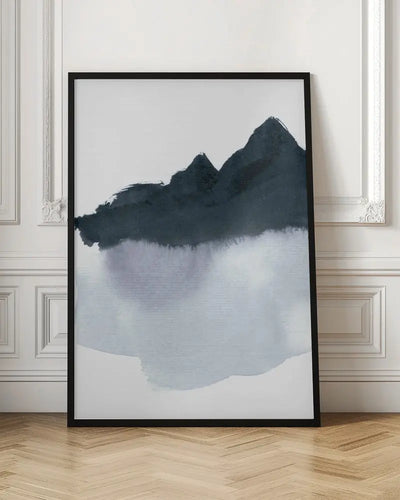 Mountain Scape Minimal - Stretched Canvas, Poster or Fine Art Print I Heart Wall Art