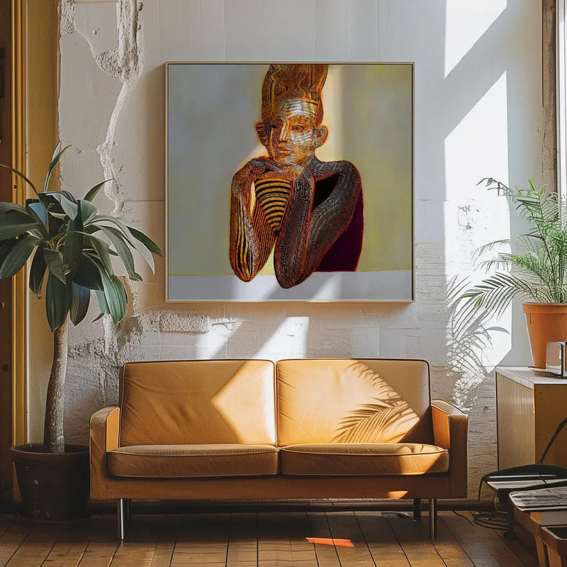 Mummy - Square Stretched Canvas, Poster or Fine Art Print I Heart Wall Art