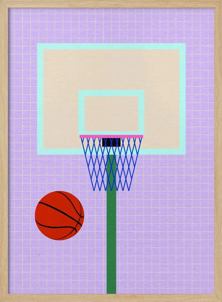 New York Basketball - Stretched Canvas, Poster or Fine Art Print I Heart Wall Art