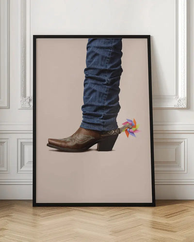 Not Serious Cowboy - Stretched Canvas, Poster or Fine Art Print I Heart Wall Art