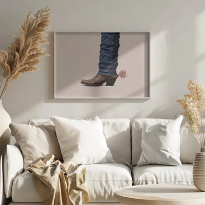 Not Serious Cowboy - Stretched Canvas, Poster or Fine Art Print I Heart Wall Art