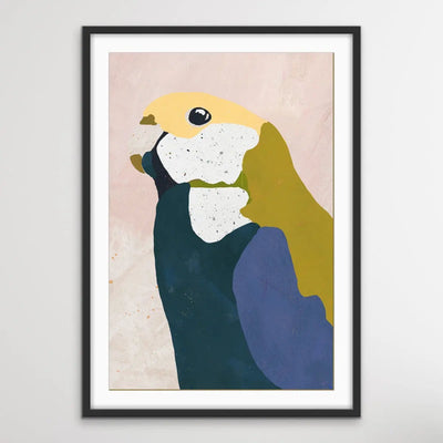 Pale Headed Rosella Collage Artwork- Australian Native Bird Canvas Or Art Print - I Heart Wall Art