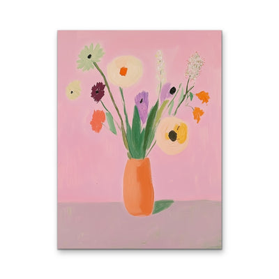 A Pastel Kinda Day - Pink Floral Bouquet Art Print I Heart Wall Art Australia