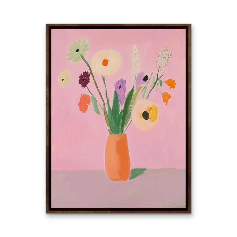 A Pastel Kinda Day - Pink Floral Bouquet Art Print I Heart Wall Art Australia