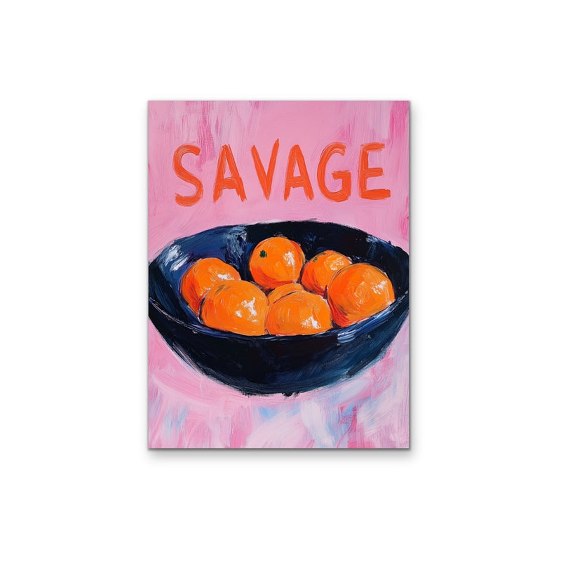 Savage Orange - Stretched Canvas, Poster or Fine Art Print I Heart Wall Art