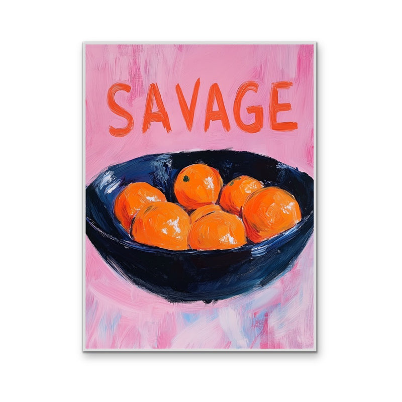 Savage Orange - Stretched Canvas, Poster or Fine Art Print I Heart Wall Art