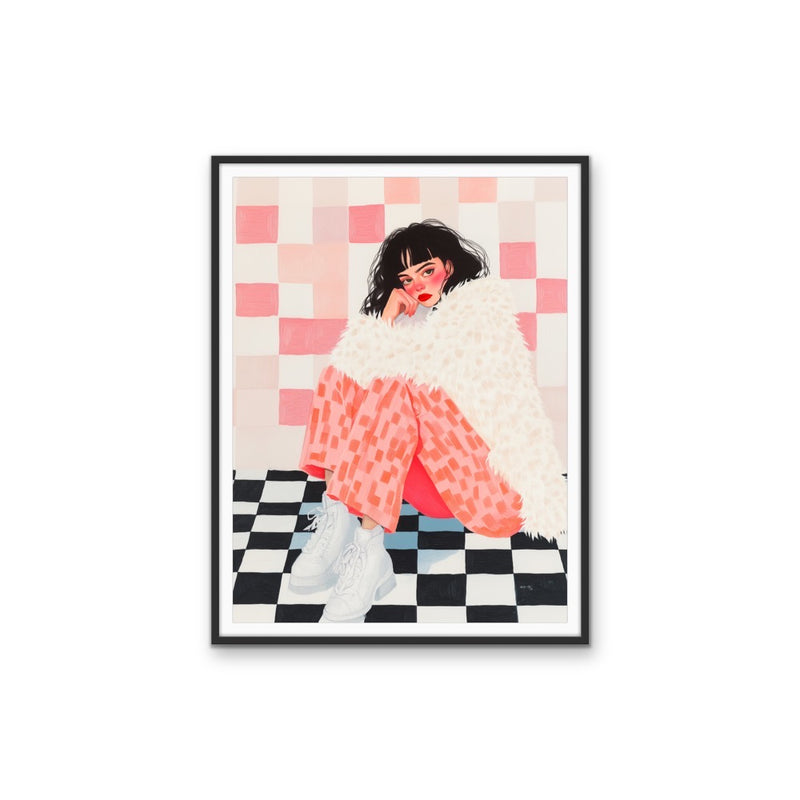 Disco Queen - Pink Art Print or Stretched Canvas Print I Heart Wall Art Australia