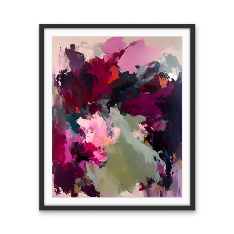 Yours and Mine -  Colourful Abstract Artwork As Stretched Canvas Or Framed Fine Art Print I Heart Wall Art Australia