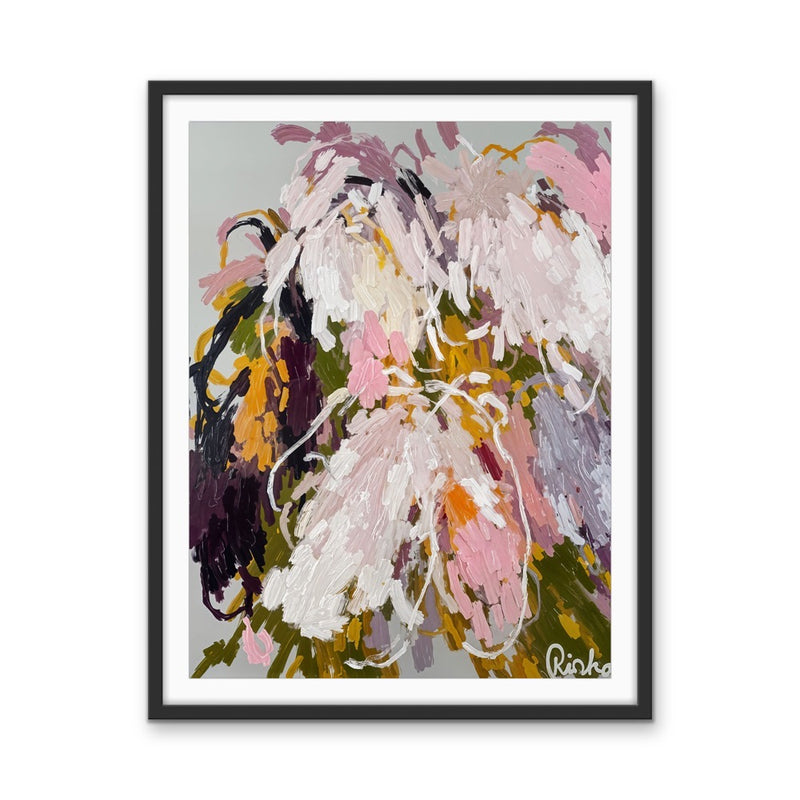 Willow - Abstract Floral Stretched Canvas, Poster or Fine Art Print I Heart Wall Art