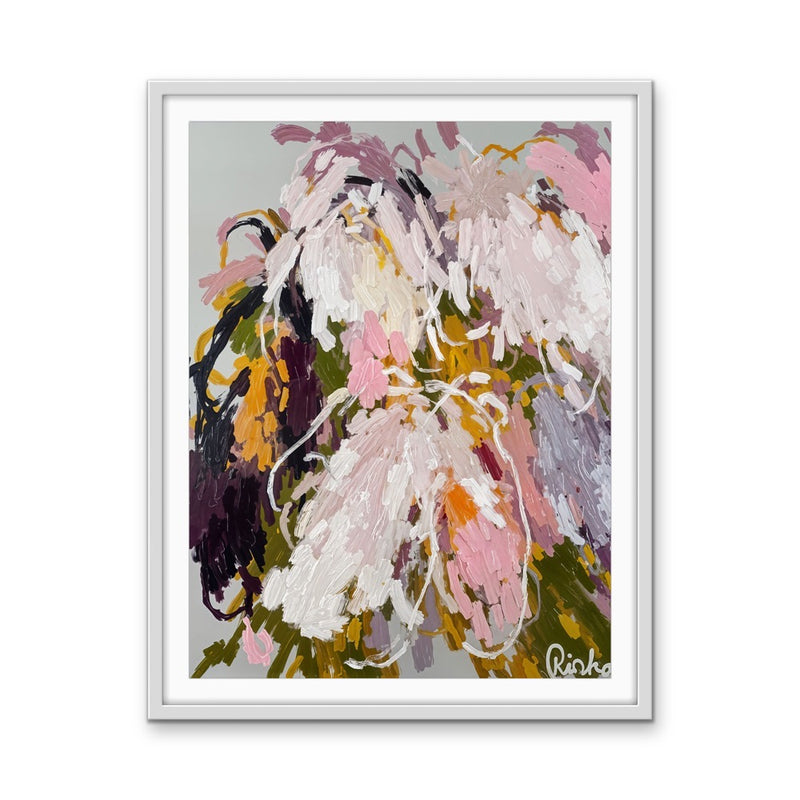 Willow - Abstract Floral Stretched Canvas, Poster or Fine Art Print I Heart Wall Art