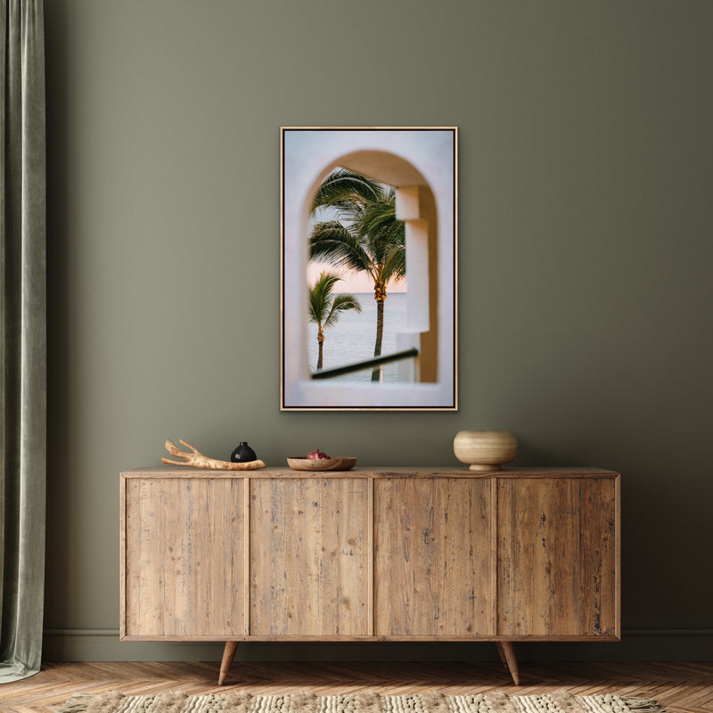 Through The Arch Window - Boho Tropical Photographic Print I Heart Wall Art Australia