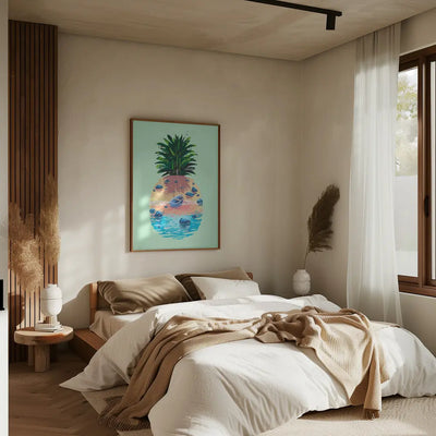 Pineapple Island - Stretched Canvas, Poster or Fine Art Print I Heart Wall Art