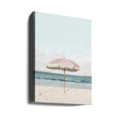 Pink Umbrella - Stretched Canvas, Poster or Fine Art Print I Heart Wall Art