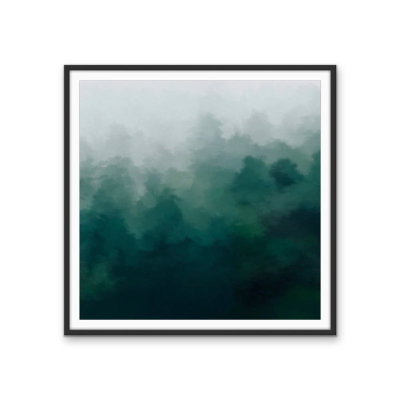 Rainforest - Abstract Green Forest Canvas Artwork Wall Art Print I Heart Wall Art Australia