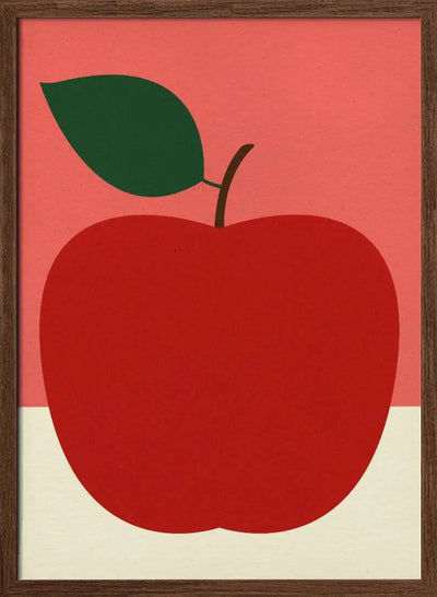 Red Apple - Stretched Canvas, Poster or Fine Art Print I Heart Wall Art