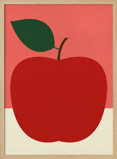 Red Apple - Stretched Canvas, Poster or Fine Art Print I Heart Wall Art