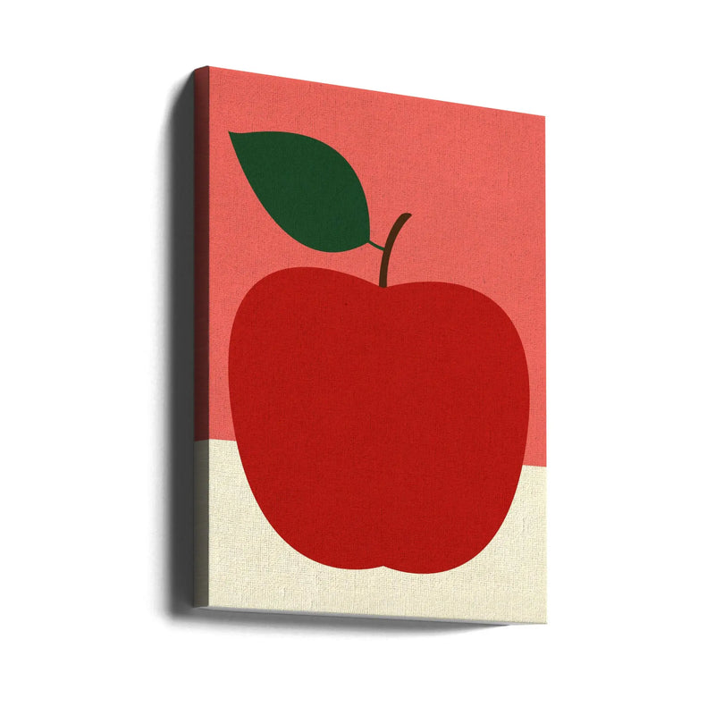 Red Apple - Stretched Canvas, Poster or Fine Art Print I Heart Wall Art