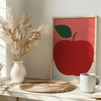 Red Apple - Stretched Canvas, Poster or Fine Art Print I Heart Wall Art