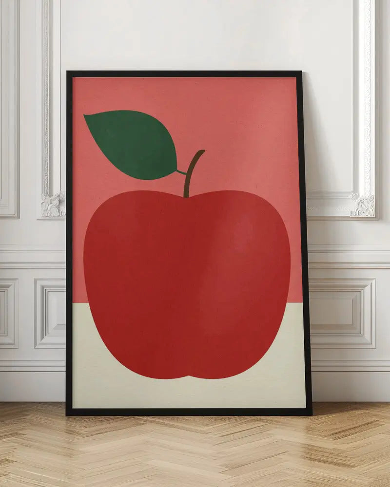 Red Apple - Stretched Canvas, Poster or Fine Art Print I Heart Wall Art