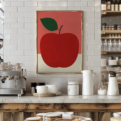 Red Apple - Stretched Canvas, Poster or Fine Art Print I Heart Wall Art