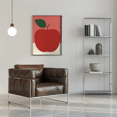 Red Apple - Stretched Canvas, Poster or Fine Art Print I Heart Wall Art