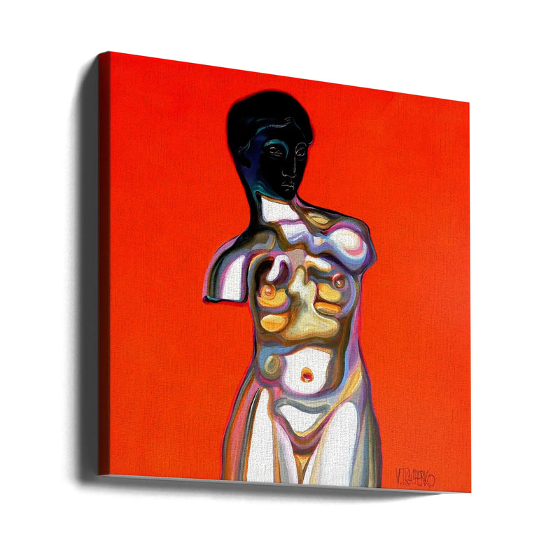 Red Venus - Square Stretched Canvas, Poster or Fine Art Print I Heart Wall Art