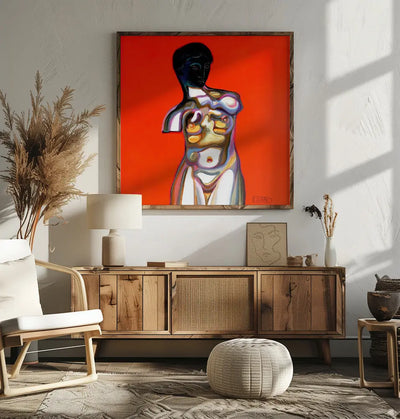 Red Venus - Square Stretched Canvas, Poster or Fine Art Print I Heart Wall Art